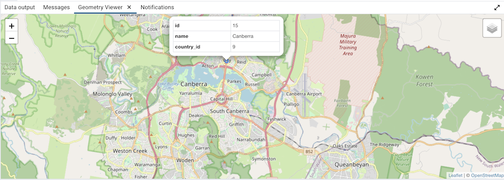 Geometry Viewer Property Table